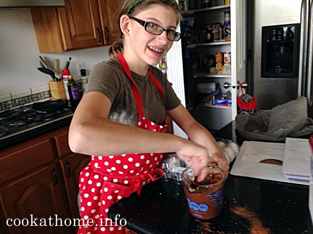 2015-09-27 Abby cooking cupcakes