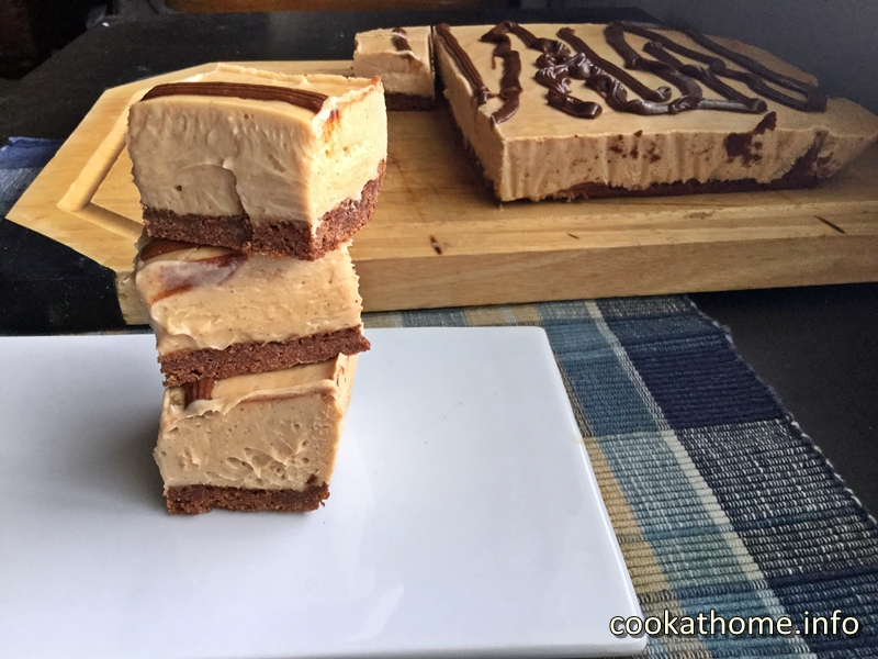 An almond butter cream slice - made gluten and dairy free with no refined sugar - an indulgence you can seriously enjoy! #slice