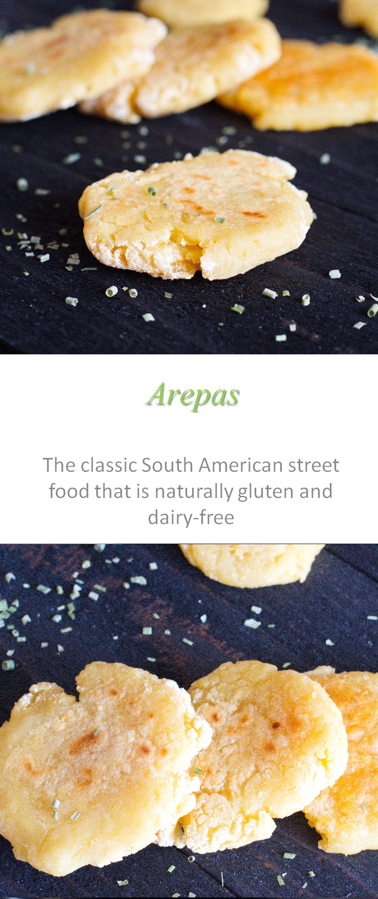 Arepas - naturally gluten and dairy-free - these South American staples are so versatile for any meal! #arepas