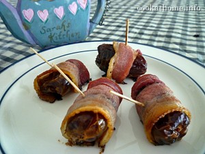 Bacon wrapped dates