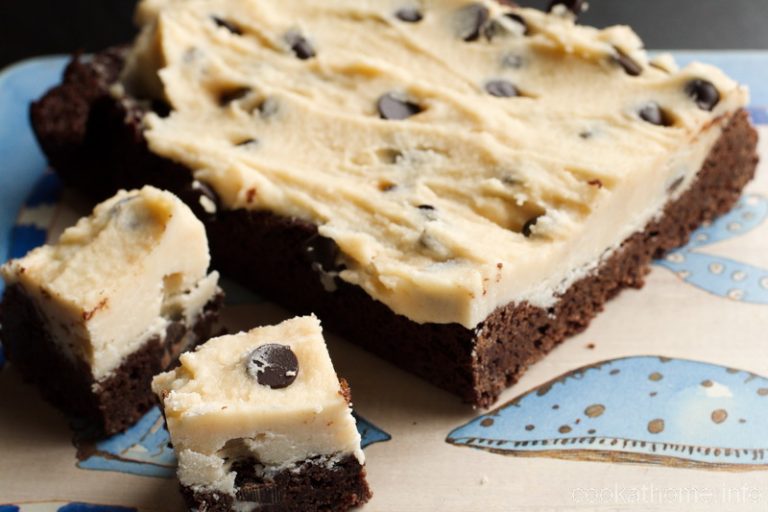 Chocolate chip cookie dough brownies Cook at Home