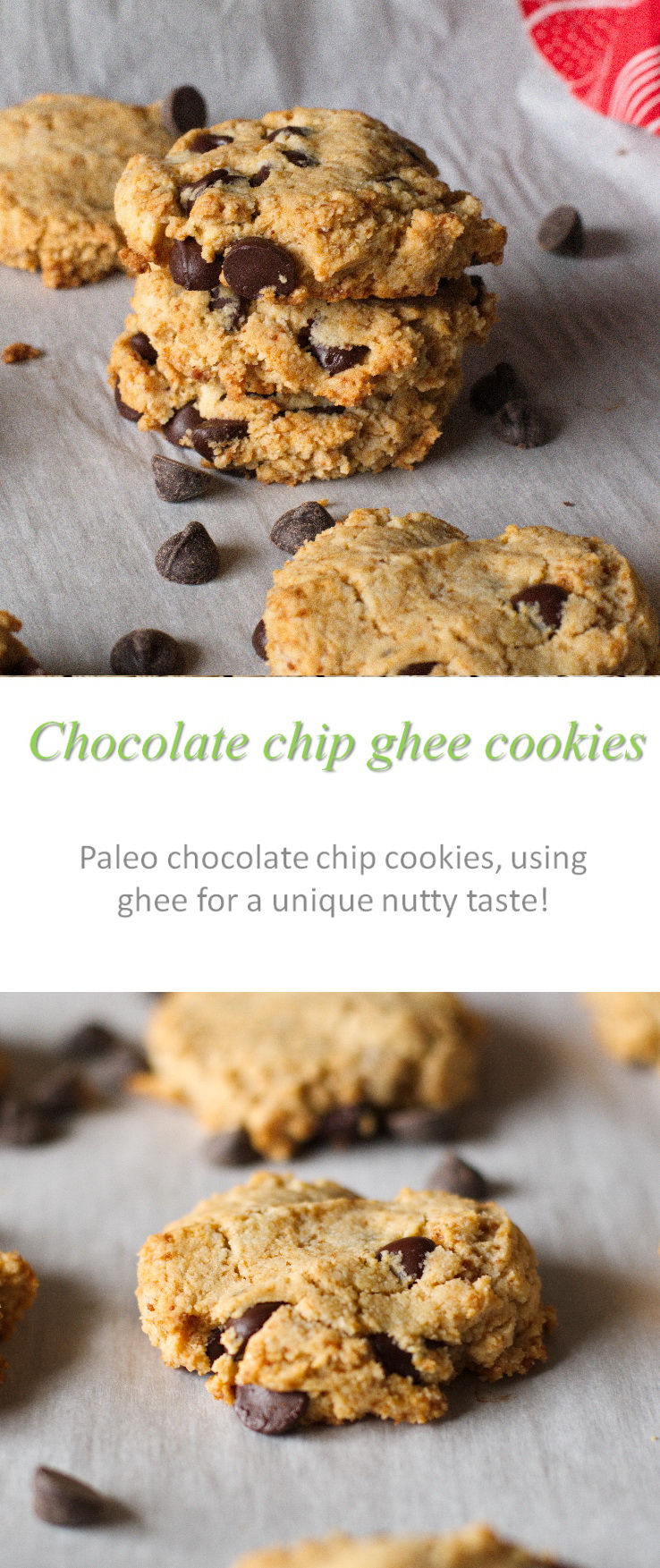 Chocolate chip ghee cookies - who would have known such an amazing flavor combination existed?! #ghee