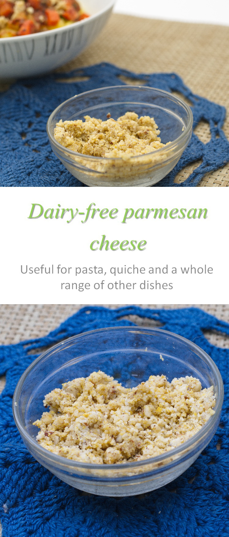 A simple way to substitute parmesan cheese for a non-dairy option #parmesan