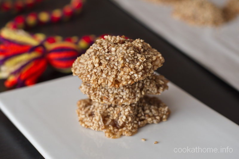 A gluten-free, dairy-free, refined-sugar-free tahini cookie that reminds you of the Middle East. #tahini