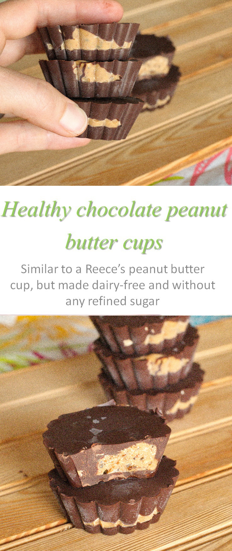 Reece's Peanut Butter cups copycat - made at home with real ingredients, and much healthier for you! #peanutbutter #reeces #glutenfree #dairyfree #vegan #cookathome