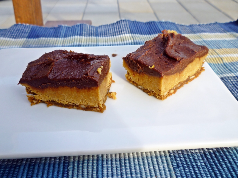 Healthy chocolate sunbutter slice