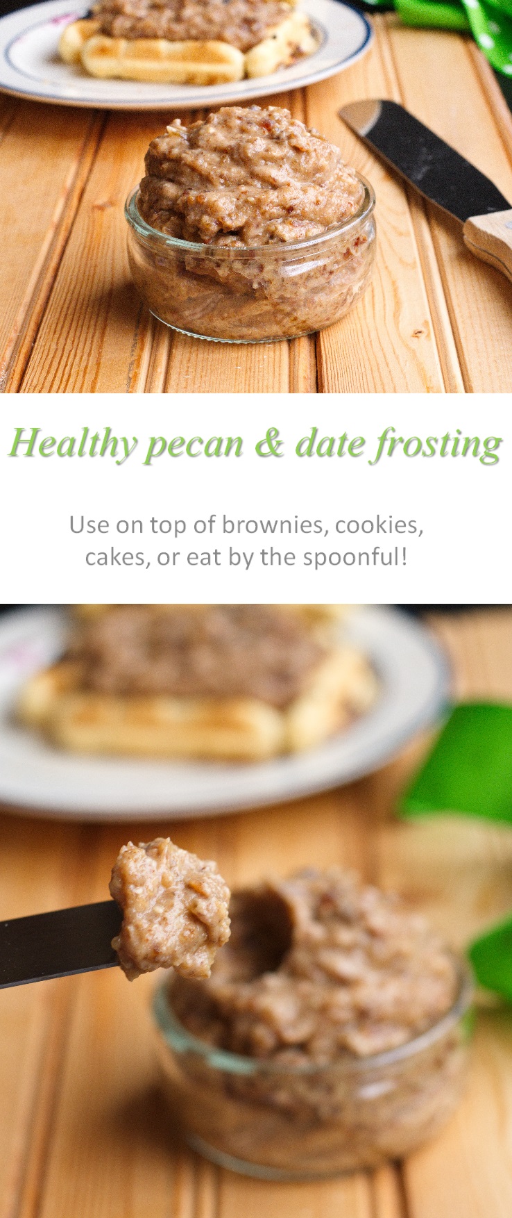 This healthy frosting is an alternative to all the high sugar frosting out there ... using all natural fruit and nuts with a texture that surprises you! #frosting