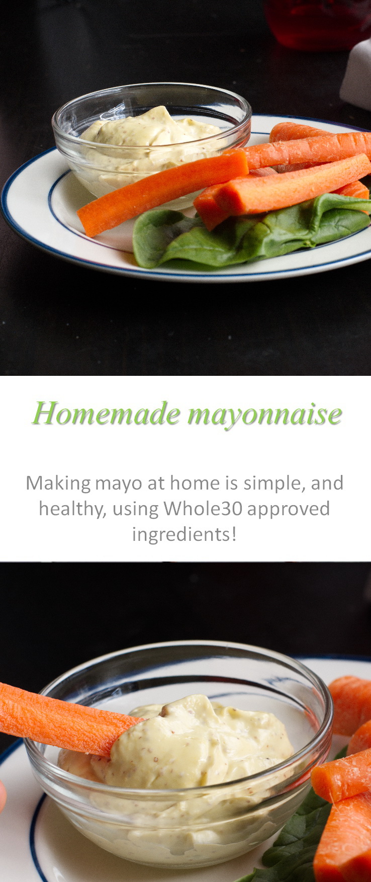 Make your own mayonnaise at home, with good, Whole30 compliant ingredients - it's so simple! #mayonnaise #cookathome #glutenfree #dairyfree