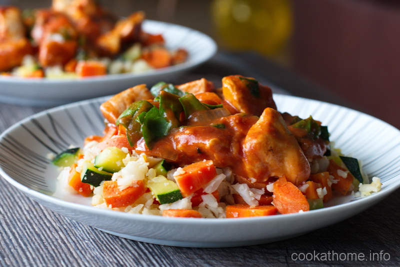 This Indian chicken curry has all the great flavors of butter chicken, but completely gluten and dairy free! #indiancuisine #cookathome #glutenfree #dairyfree #paleo