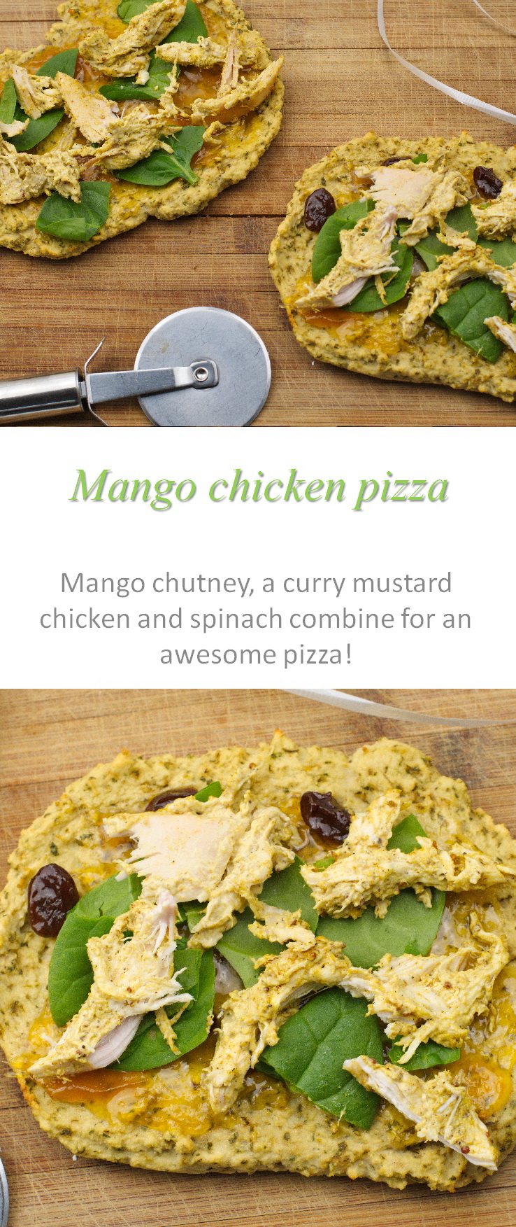 A simple and tasty recipe for mango chicken pizza - testing the boundaries of pizza toppings. #pizza