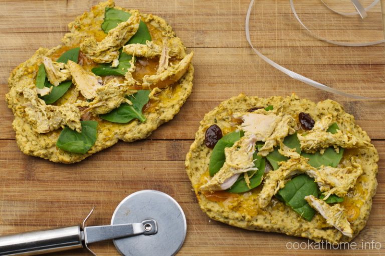 Cook at home Mango chicken pizza