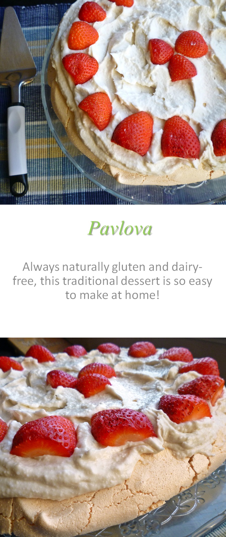 Who knew Pavlova was so easy to make at home? This naturally gluten and dairy-free dessert is easy enough for a child to make! #pavlova
