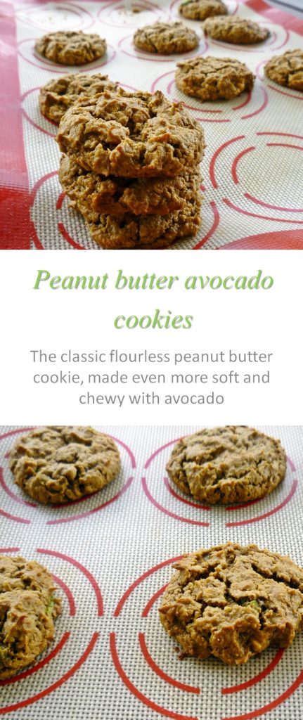 Peanut butter avocado cookies Peanut butter avocado cookies - an unusual combination of ingredients but these peanut butter cookies are so soft and chewy #cookies