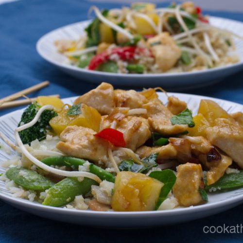 Cook at home Pineapple chicken stir fry