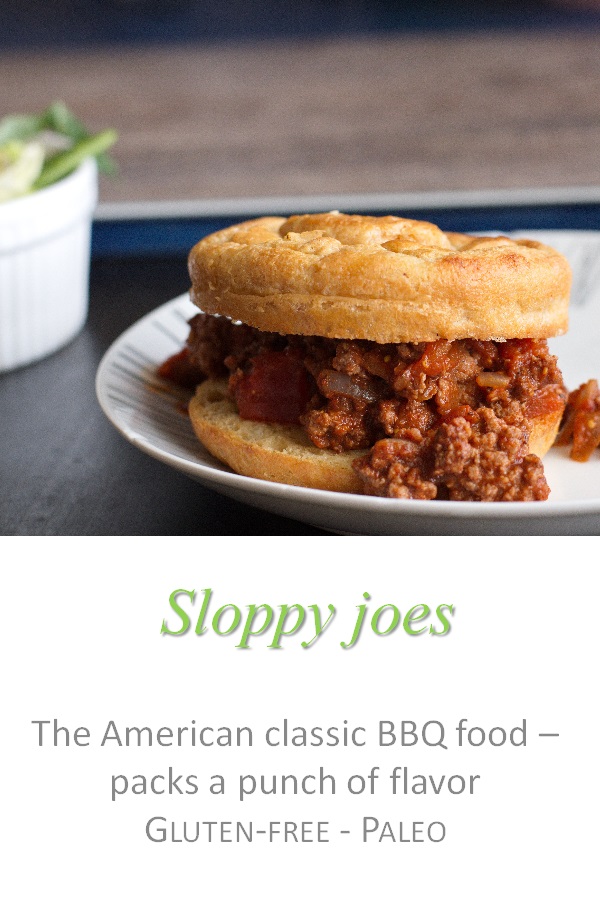 Sloppy Joes - the classic American BBQ food - with lots of flavor and a little heat, but no gluten or dairy! #sloppyjoes #cookathome #glutenfree #dairyfree