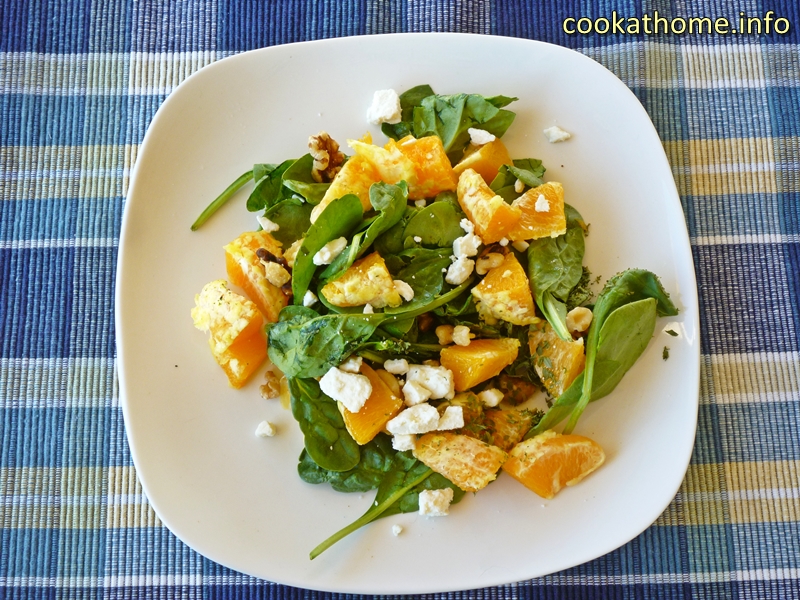 Spinach orange salad