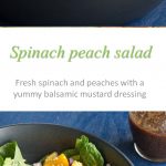 Spinach peach salad