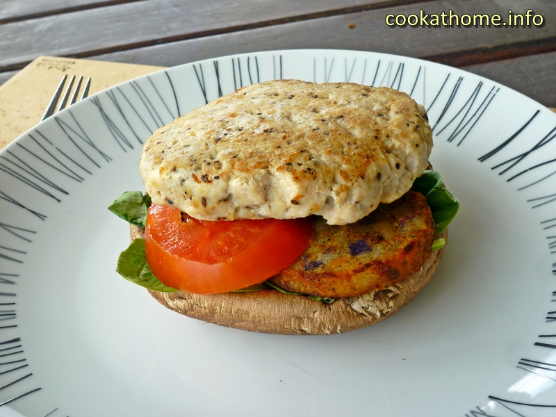 A basic burger recipe that contains no gluten but still packs a punch with flavor. Add any herbs and spices you wish to change the flavor each time! #burger