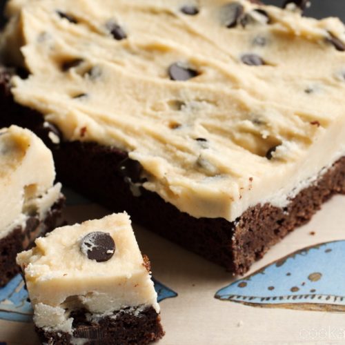Chocolate chip cookie dough brownies Cook at Home