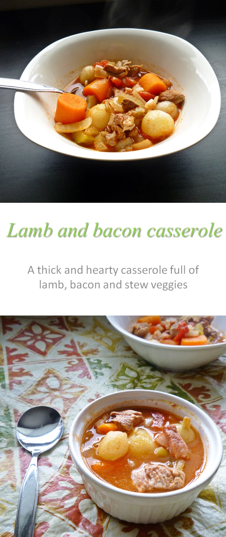 Cook at home Lamb and bacon casserole Cook at Home