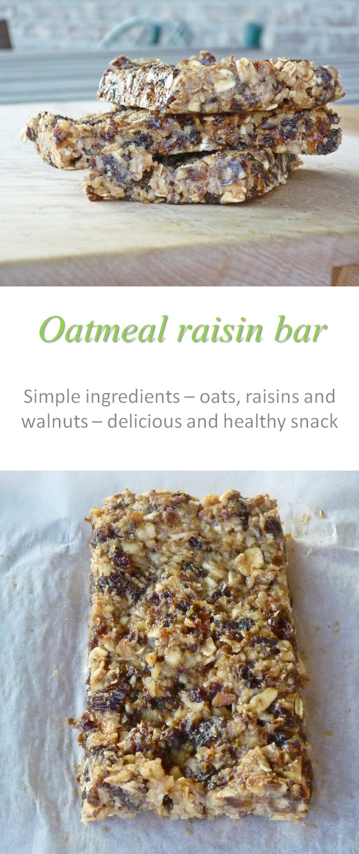 Oatmeal raisin bars Cook at Home Cook at Home