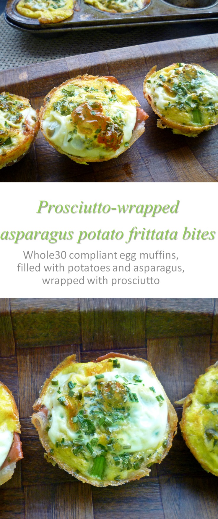 Cook at home Prosciutto wrapped frittata bites Cook at Home